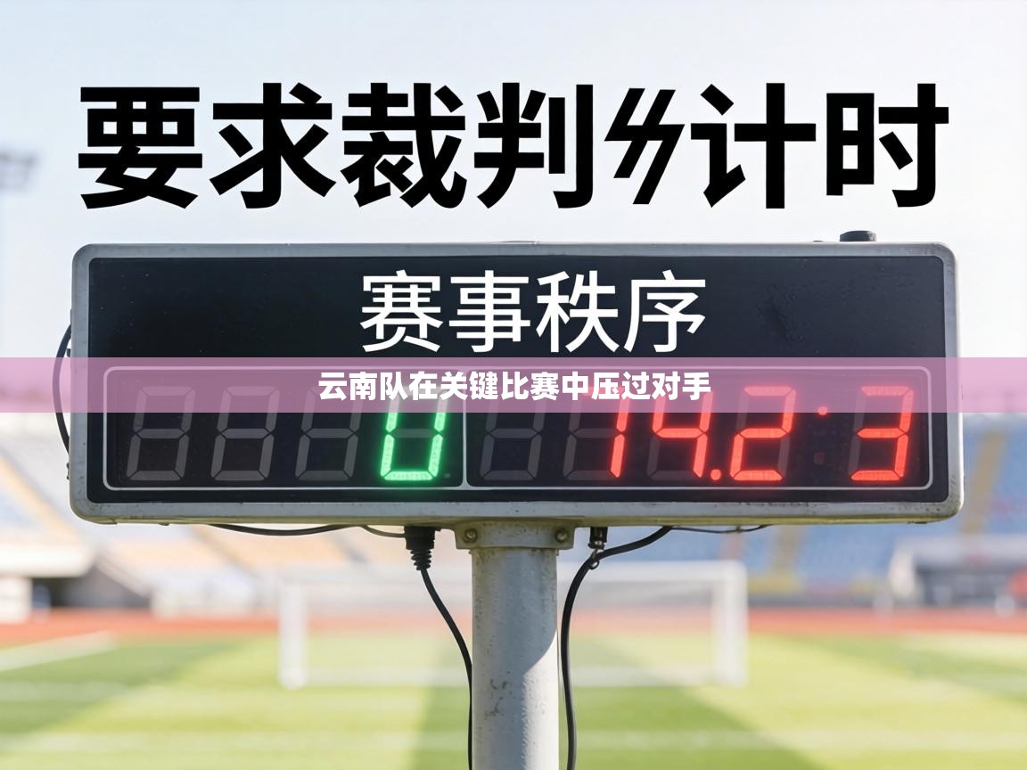 云南队在关键比赛中压过对手  第1张